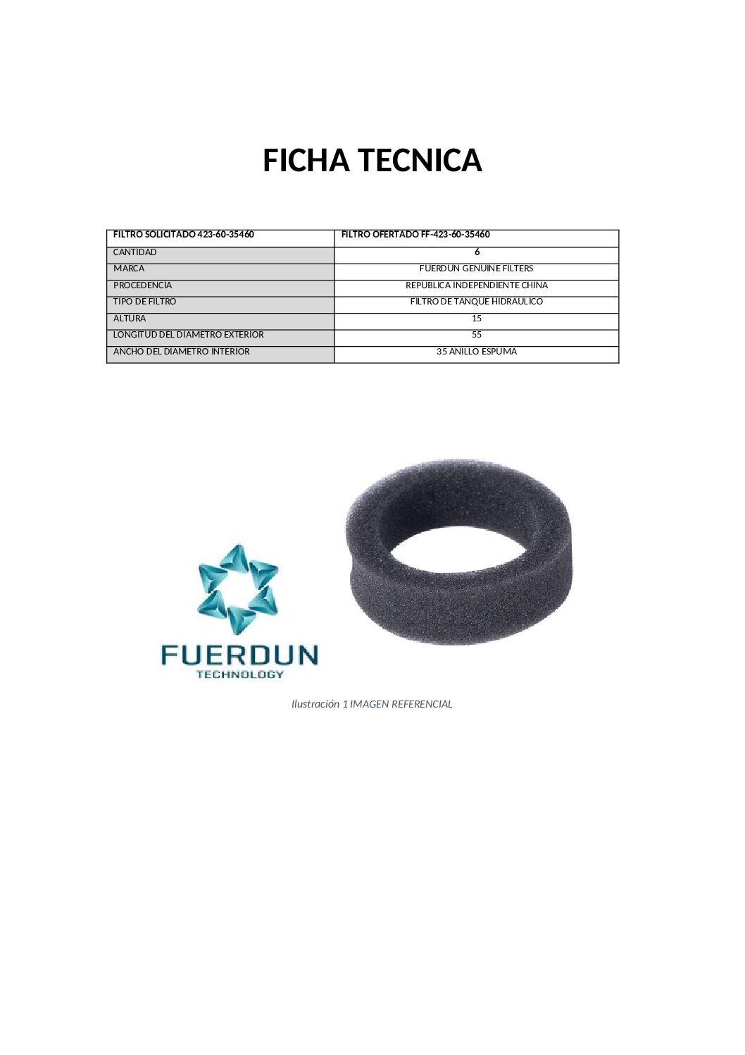 RESPIRADERO DEL TANQUE HIDRAULICO