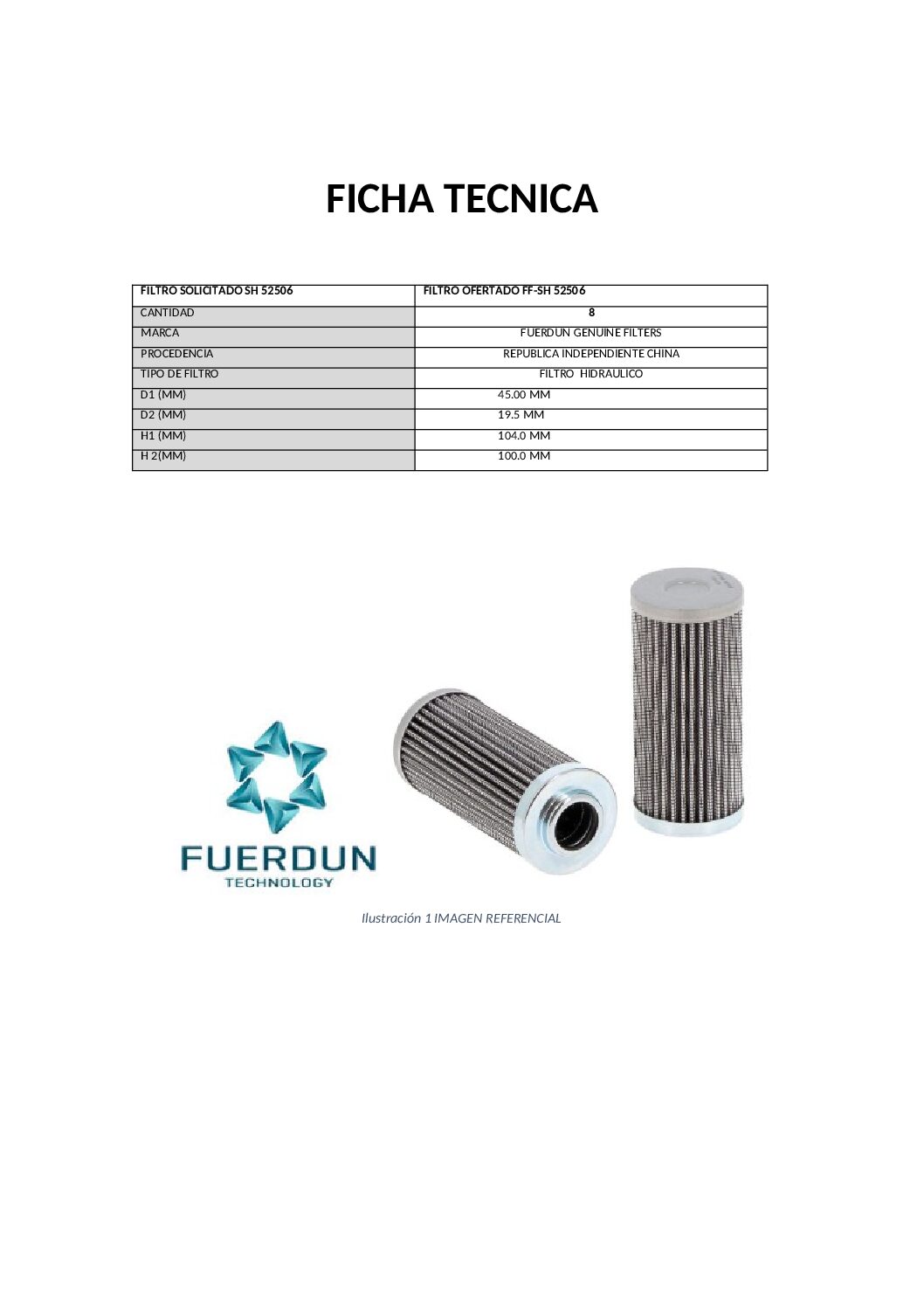 FILTRO HIDRAULICO