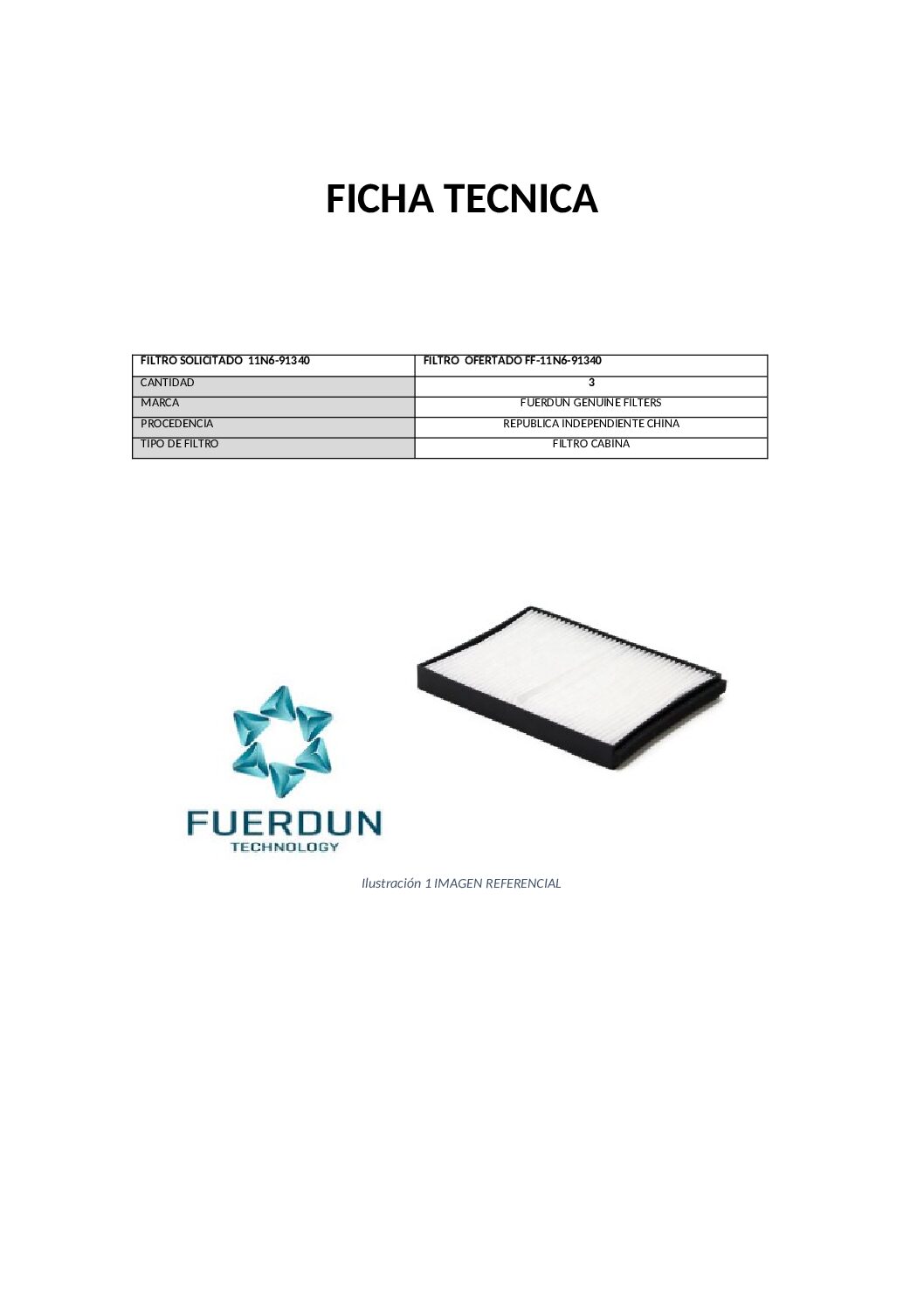 FILTRO DE AIRE CABINA