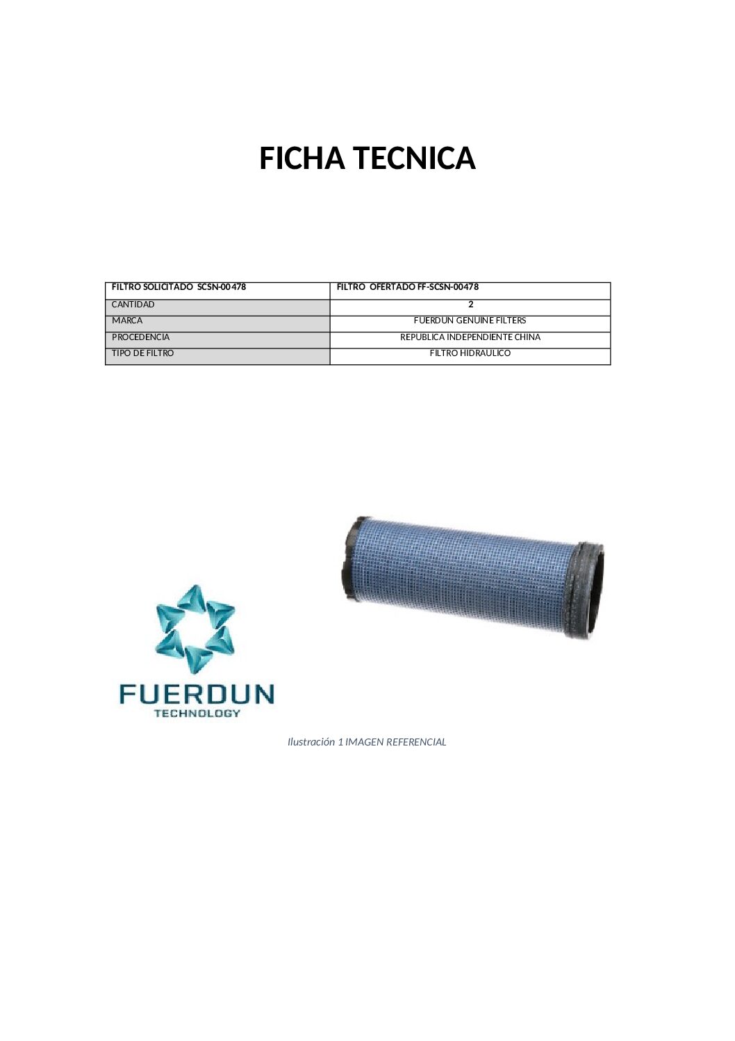 FILTRO HIDRAULICO DE RETORNO